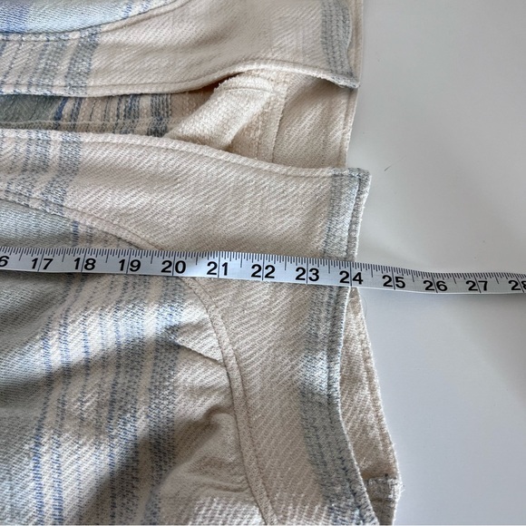 Anthropologie | Akemi + Kin Blue Cream Striped Dunes Draped Cardigan - Picture 13 of 15